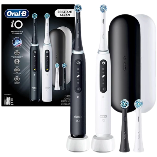 Електрична зубна щітка Oral-B iO 5 (iOG5D.4M6.3K) Black + White (4 нас.)