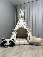 Вігвам для дітей Цирк 7 БОНБОН Повний комплект, вігвам для хлопчика, дитяча палатка, вігвам для дівчинки, дитячий намет, вігвам