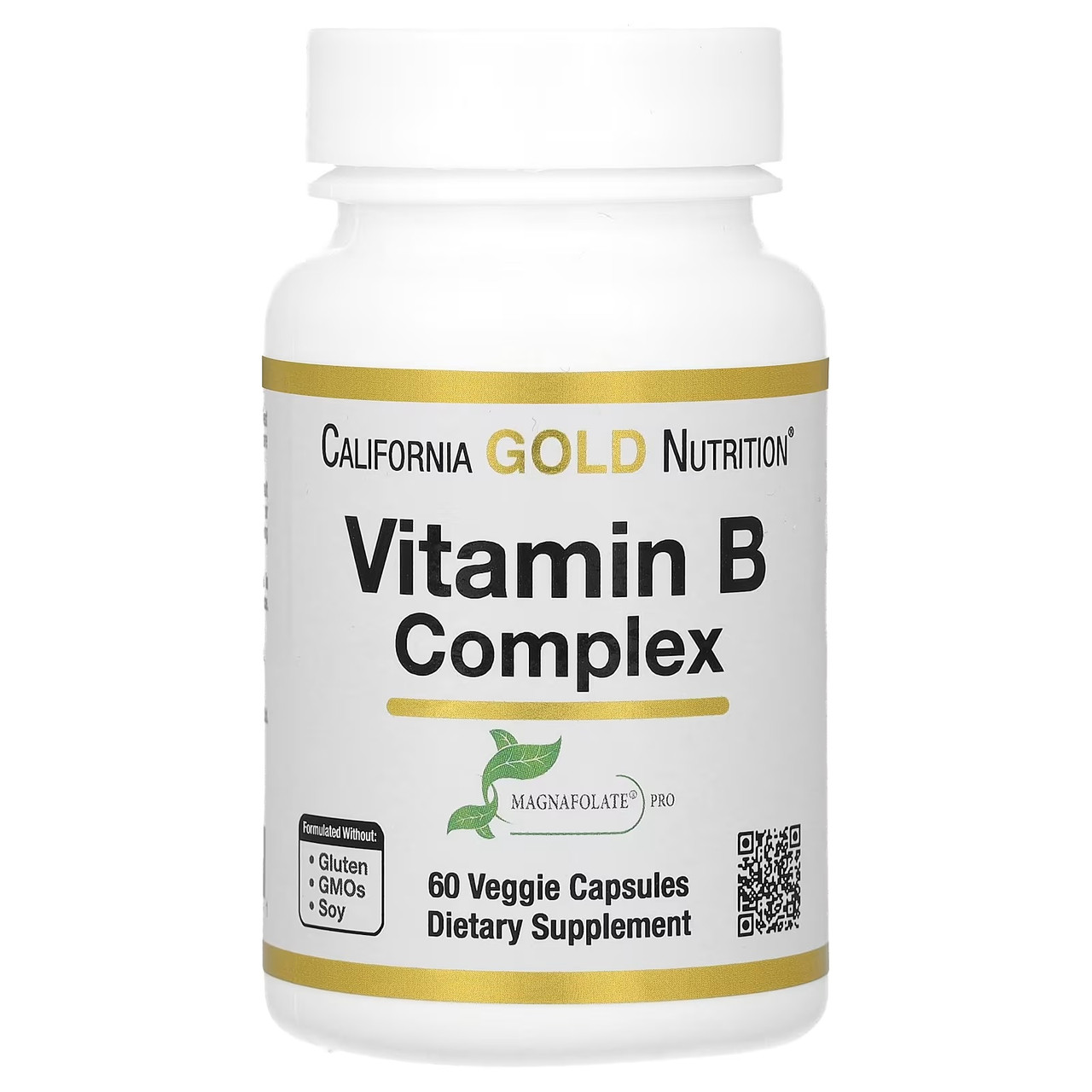 Вітаміни групи B California Gold Nutrition Vitamin B Complex 60 капс.