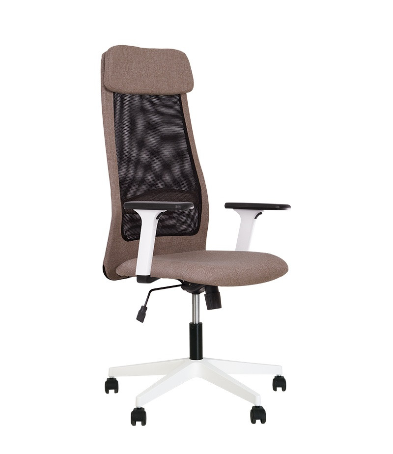 Крісло офісне Frank GTR tilt white AC-78 PL71 сітка OH-5 тканина PN-03 (Новий Стиль ТМ)