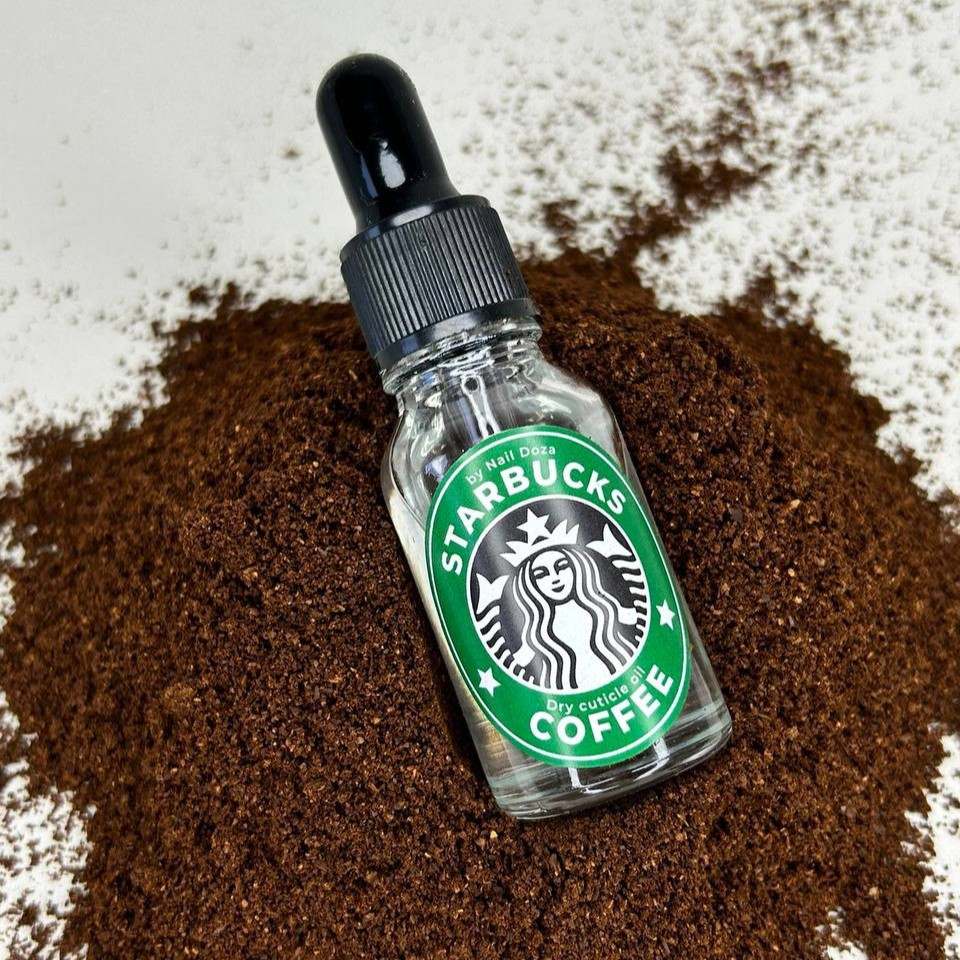 Суха олія для кутикули Nail Doza Starbucks 15 мл (Аромат кави)