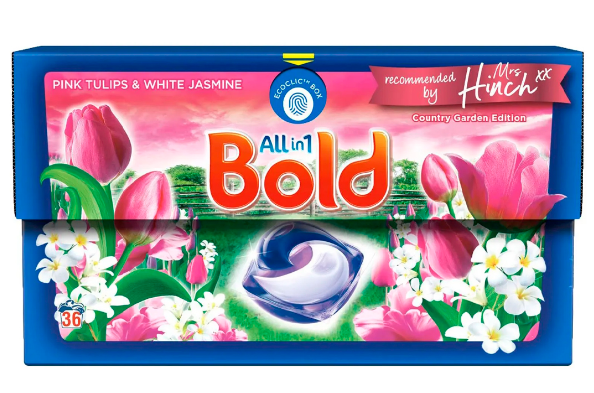 Капсули для прання Bold All-in-1 Pink Tulips & White Jasmine 3 в 1 36шт. 8700216046237