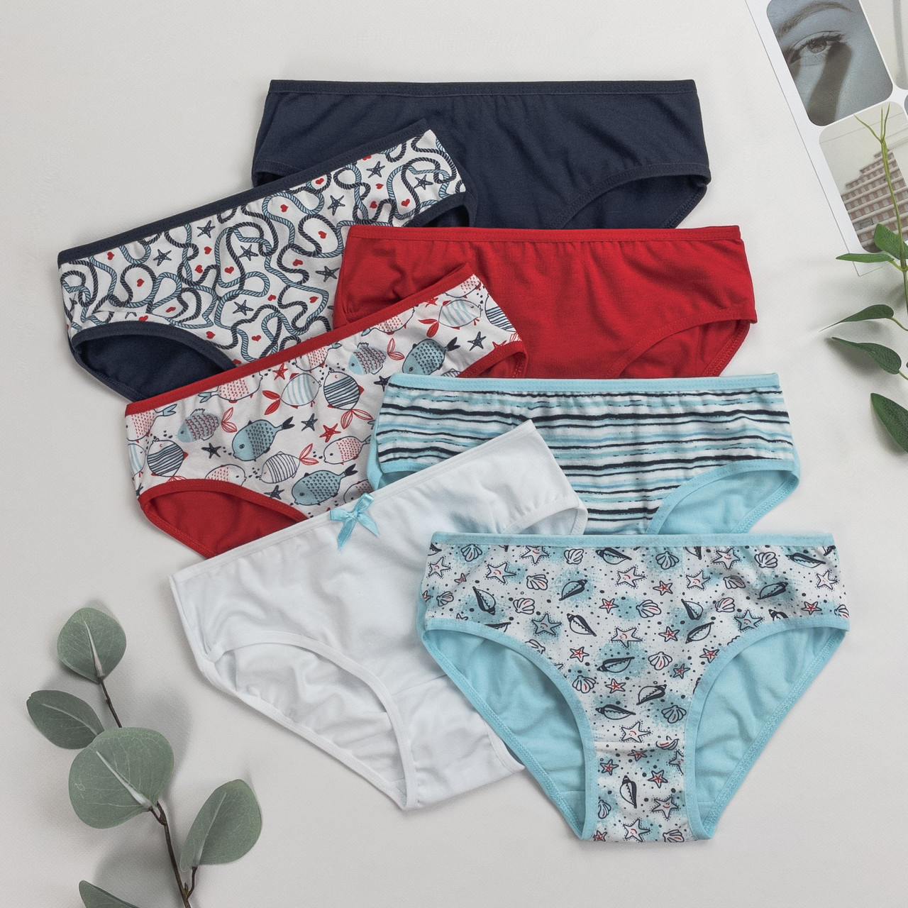 Труси сліпи дитячі тижневі Nicoleta Туреччина  (розміри: 3, 4-5, 6-7 років) | 7 шт.