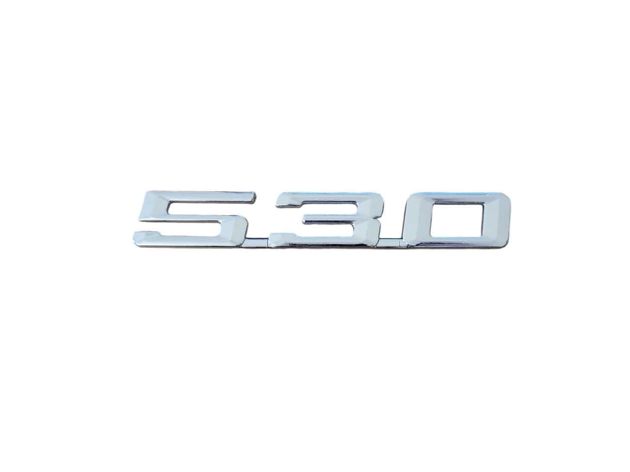 Напис на кришку багажника BMW 530 хром 276х28мм УЦІНКА!