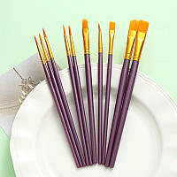 Набір пензлів для аквагриму, малювання 10 шт