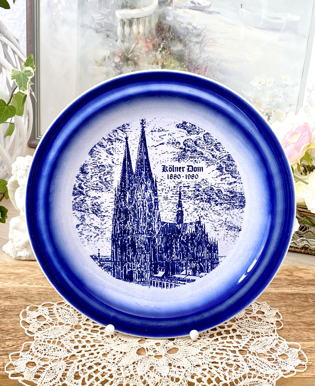 Німецька настінна порцелянова тарілка "Kölner Dom 1880 - 1980", Staffel Stoneware, Німеччина, вінтаж