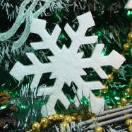 Сніжинка 9 см Товщ 1,8см № 010 із пінопласту маленька від 10 шт