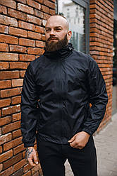 Чоловіча куртка вітровка плащовка чорна