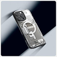 Чехол Spigen Ultra Hybrid MagFit Zero One для iPhone 16 Pro Max, Natural Titanium, ACS08381, фото 10