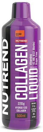 Колаген Nutrend Collagen Liquid 500 мл Апельсин, фото 1