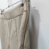 Лосини еко шкіра бежеві теплі, фото 4