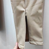 Лосини еко шкіра бежеві теплі, фото 6