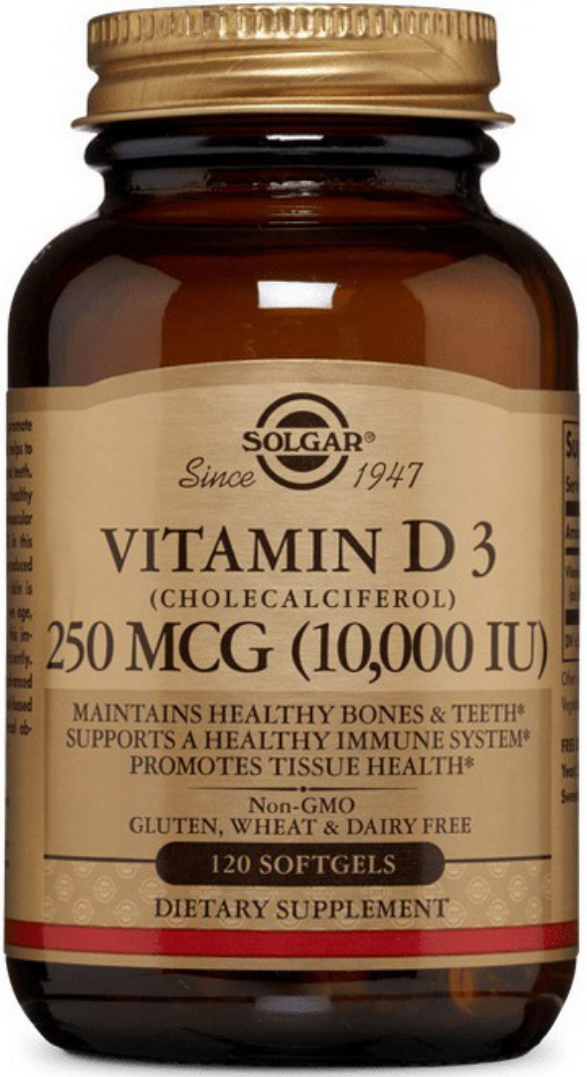 Вітамін D3 Солгар Solgar Vitamin D3 10000 IU 120 капсул