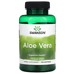 Aloe Vera 25 мг Swanson 100 капсул
