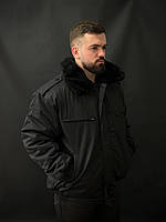 Бушлат куртка зимняя черная Титан охрана