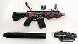 Дитячий автомат на орбізах M416 Future Battle Red на акумуляторі 64 см, фото 4