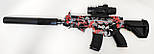 Дитячий автомат на орбізах M416 Future Battle Red на акумуляторі 64 см, фото 3