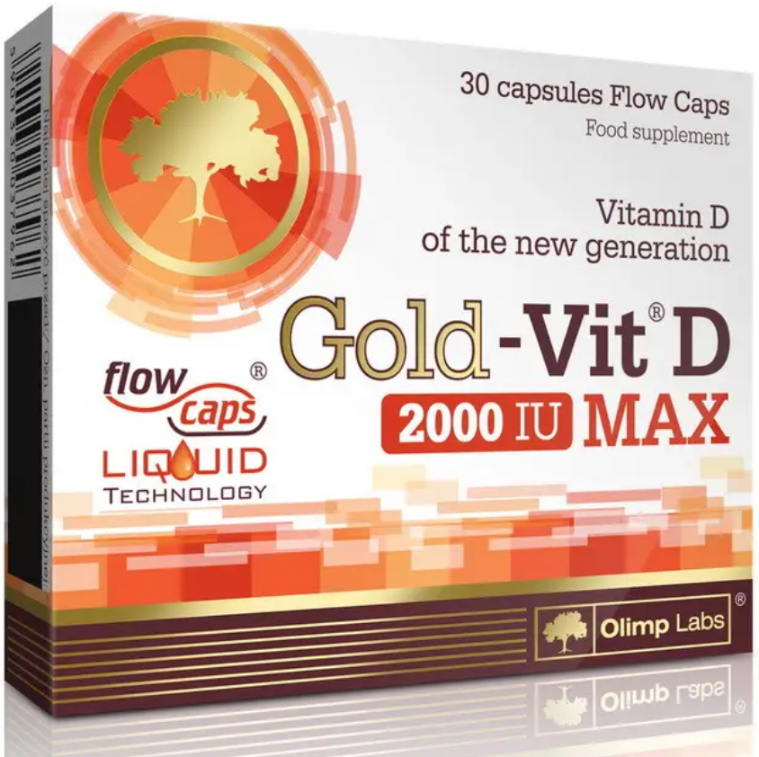 Вітамін Д3 2000 Olimp Gold Vit D Max 30 капсул