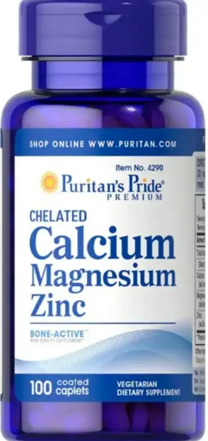 Кальцій магній цинк Chelated Calcium Magnesium Zinc 100 таб