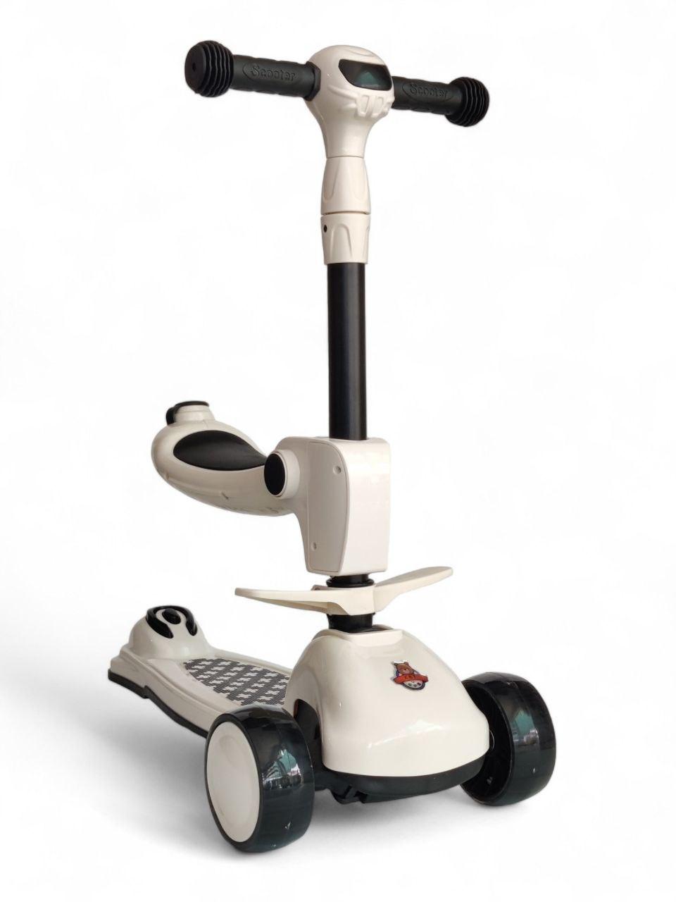 Дитячий самокат-біговел світні колеса, нековзна платформа, фото 1