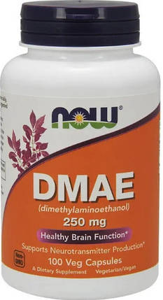 Дмае NOW DMAE 250 мг 100 капс, фото 1