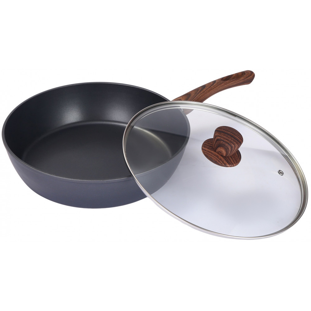 Сковорода глибока із кришкою Bravo Chef 28 см BC-1101-28
