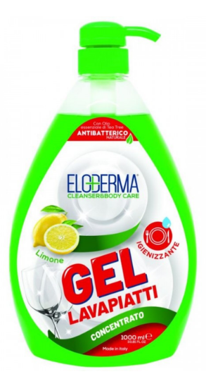 Засіб для миття посуду Eloderma Лимон 1000 мл 8059602240651