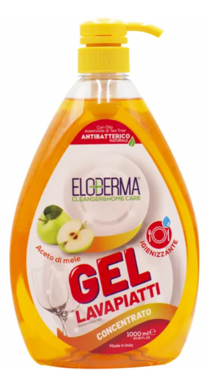 Засіб для миття посуду Eloderma Яблуко 1000 мл 8059602240668