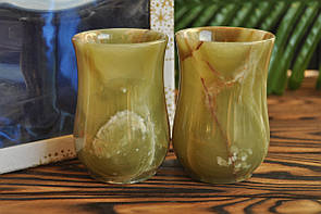 Набір з натурального оніксу, 120 ml (колір, як на фото)