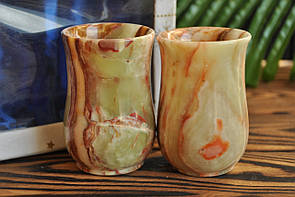 Набір з натурального оніксу, 120 ml (колір, як на фото)