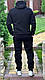 Теплий спортивний костюм чоловічий на флісі синій, фото 8