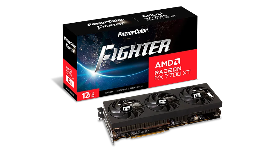 Відеокарта AMD Radeon RX 7800 XT 16GB PowerColor Fighter (RX 7800 XT 16G-F/OC)