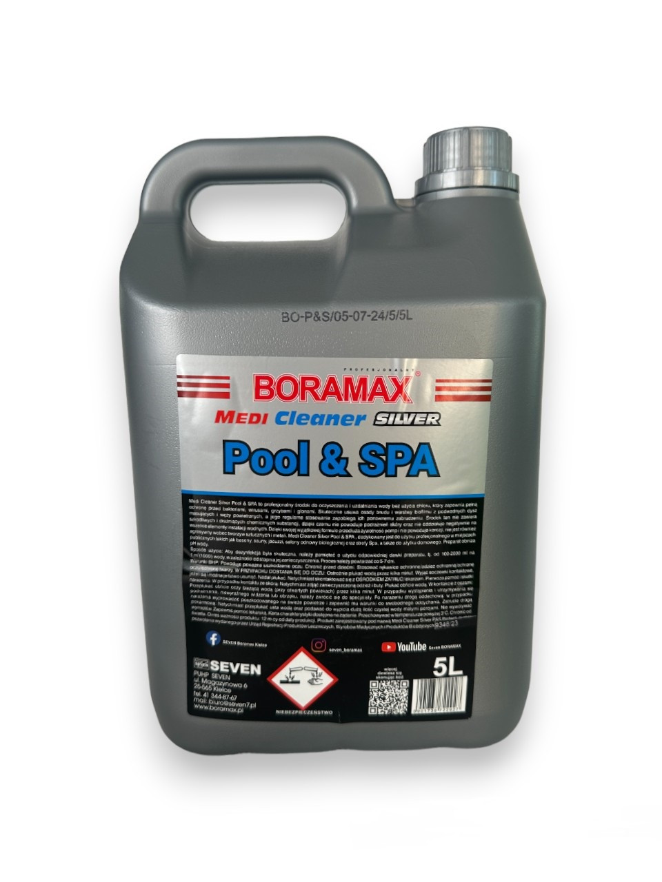 Засіб для дезінфекції та захисту води басейнів і SPA обладнання без хлору 5л, фото 1