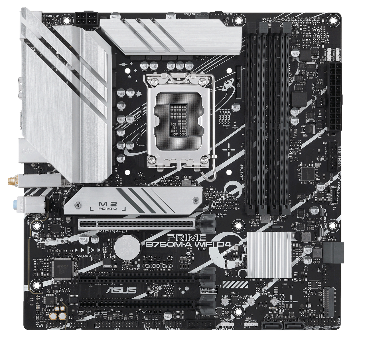 Материнська плата Asus B760M-A Prime Wi-Fi D4 LGA 1700 (PRIME B760M-A WIFI D4)