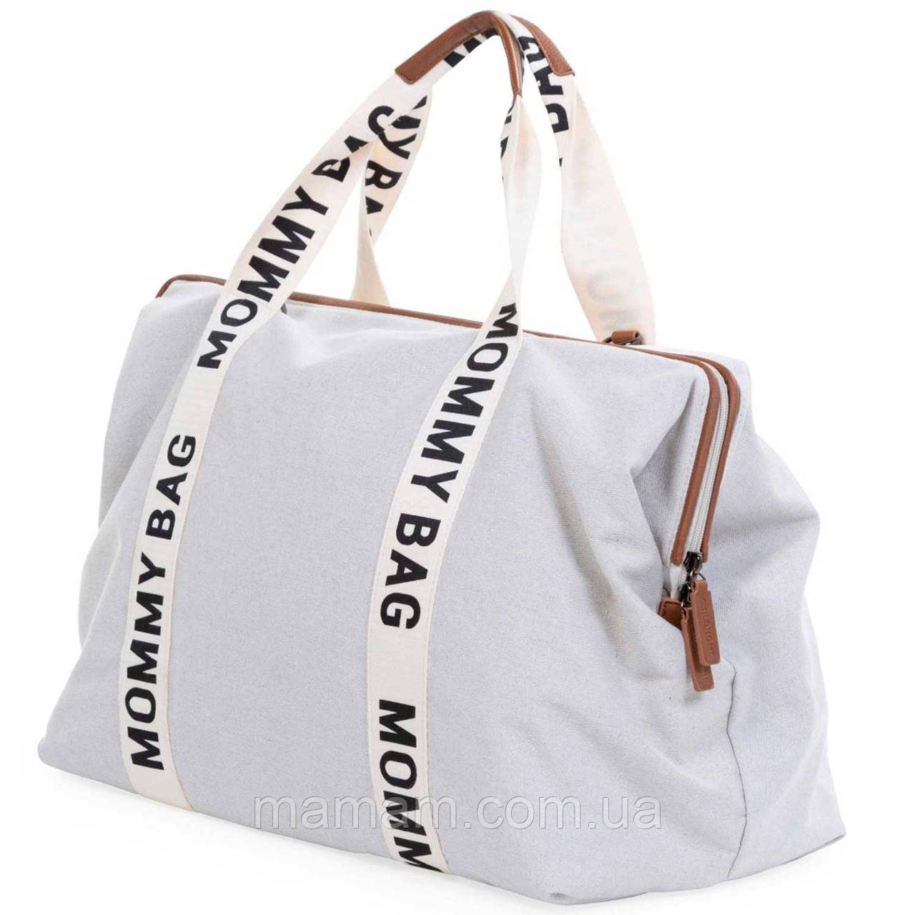 Сумка для мам Childhome Mommy Bag Signature Canvas of White, фото 1