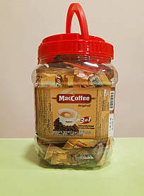 Кавовий напій Maccoffee 3 в 1 Original 50 пакетів банка