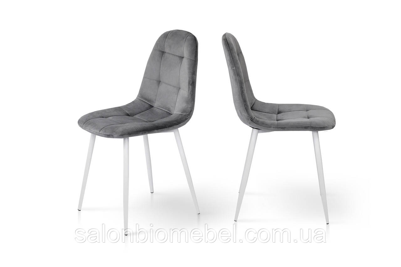 Стілець Квест (Білий/Світло-сірий), фото 1