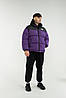 Чоловіча зимова куртка The North Face Tnf фіолетова Норд Фейс ТНФ коротка тепла молодіжна, фото 3