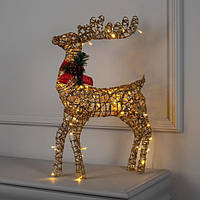 Світлодіодний олень що світиться, 50 см, Новорічний led олень під ялинку, Гірлянди новорічні світлодіодні