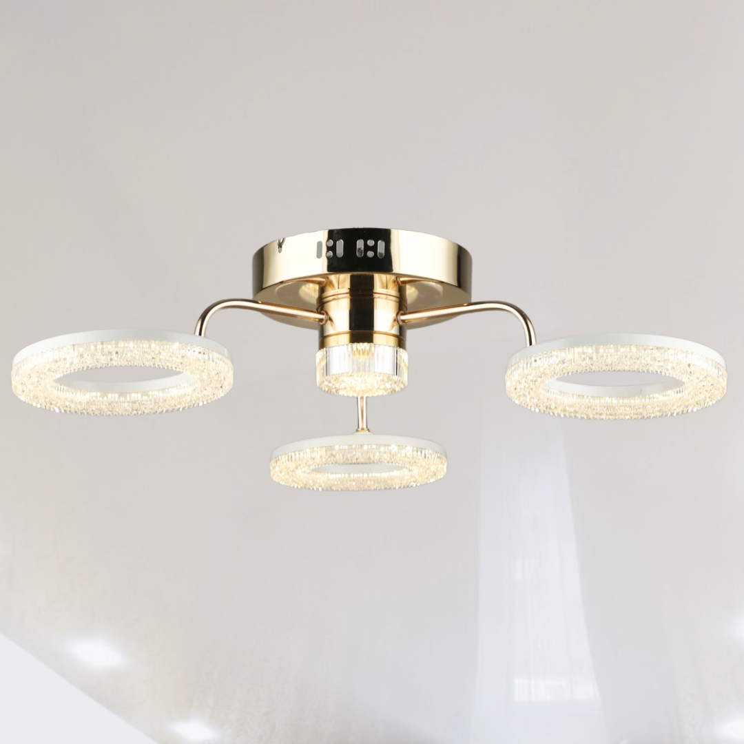 Люстра Led у прихожу 35ват Sirius 35W до 8 м² колір Золотистий SP000043653, фото 1