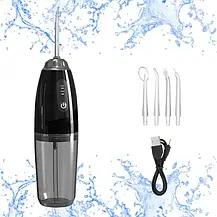 Портативний іригатор для порожнини рота Water Flosser з USB зарядкою + 4, водопровідний іригатор для зубів, фото 4