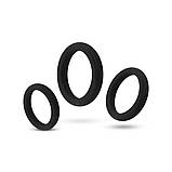 Силіконове кільце Cock Ring із 3 предметів (EasyToys), фото 5