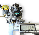 Карбюратор газонокосарки з краником на двигун honda GCV160 HR194 HR214, фото 2