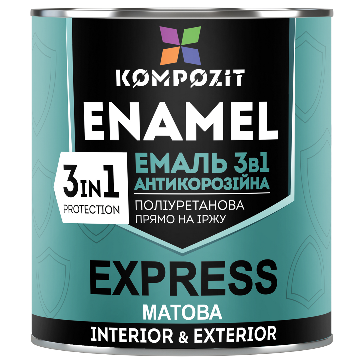 Емаль антикорозійна 3 в 1 EXPRESS kompozit захисна 2.8 кг