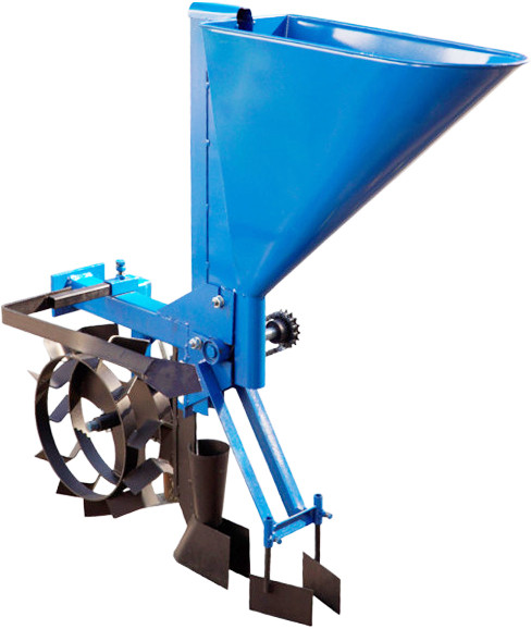 1-рядна часникосаджалка ЧС1 до мотоблока саджалка часнику та цибулі (стандартні ложечки - 24,5 мм), фото 1