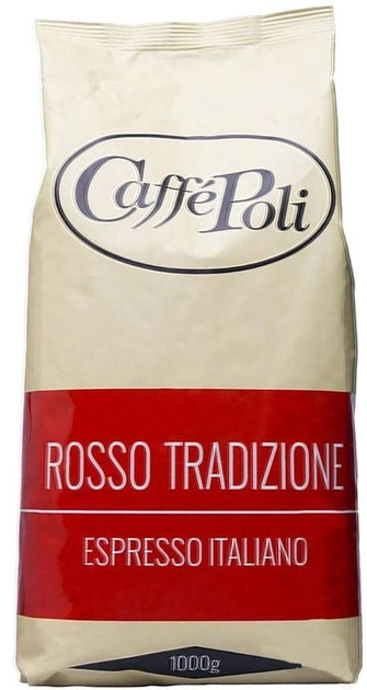 Кава в зернах Poli Bar Rosso 1кг Caffe Poli Італія