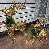 Новорічна фігурка Олень 40 см led світиться, Новорічні іграшки та прикраси, Гірлянди для прикраси будинку, фото 10