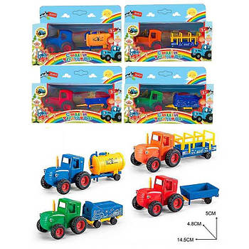 Іграшка Трактор з причепом "Синій Трактор" 1шт 11946 G-Rich