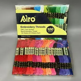 Набір ниток муліне, 100шт Мікс