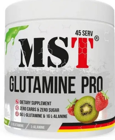 Глютамін MST Glutamine Pro zero g 315 полуниця ківі, фото 1